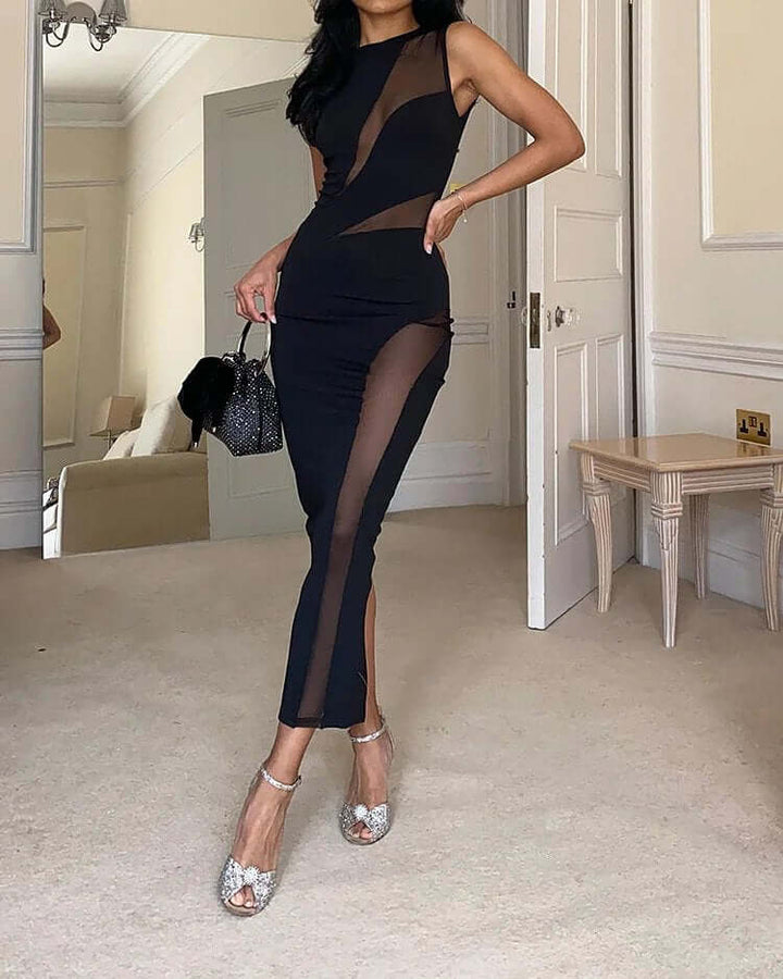 Effortless women's long sleeve maxi dress for summer. Breathable and versatile casual wear.