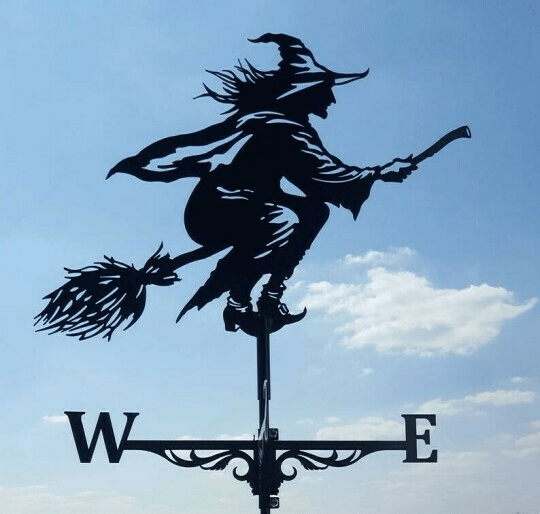 Elegant garden weather vane featuring a detailed rooster, a timeless outdoor ornament.