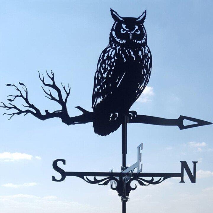 Stylish outdoor wind indicator, a robust weather vane for any garden or patio metal art.