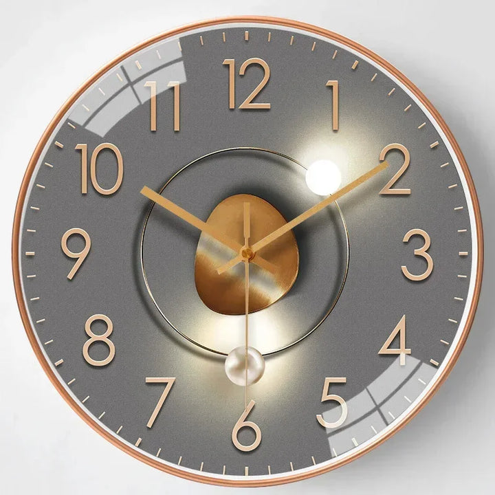 Quiet, classic wall clock, a modern elegant timepiece for any home or office.