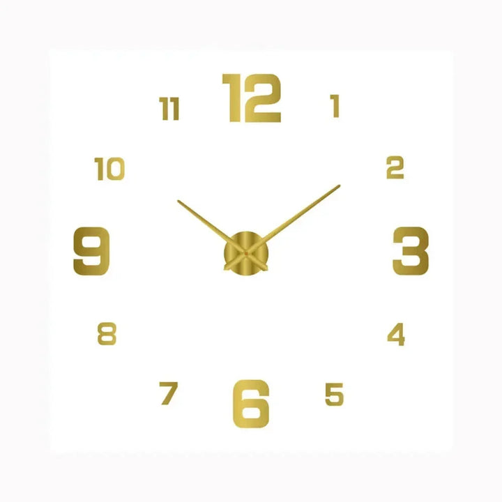 Elegant silent wall clock, a classic home accent for bedroom or office decor.
