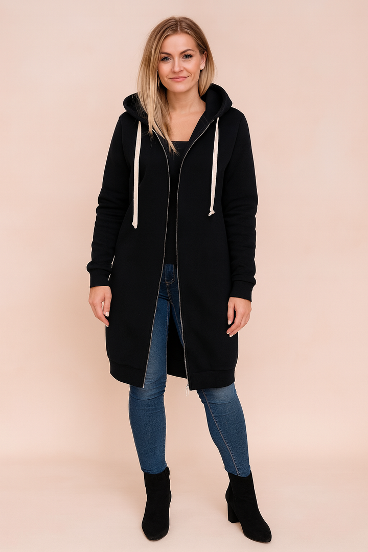 Elegant women's long sweater dress, perfect for cozy winterwear and stylish fall fashion.
