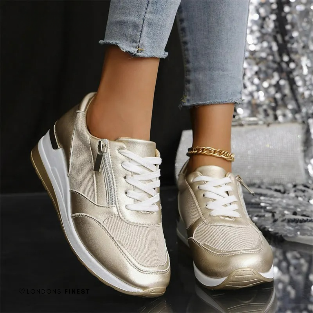 Elegant women's orthopedic comfort shoes with all-day arch support. Perfect cushioned walking shoes for daily wear.