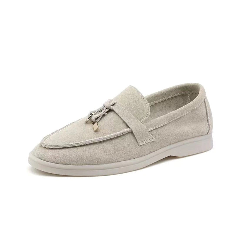Sophisticated women's pointed-toe loafers, comfortable and chic for spring fashion & daily elegance.