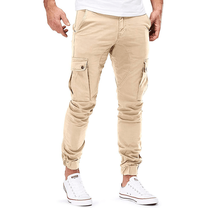 Men's Slim Fit Stretch Cargo Trousers