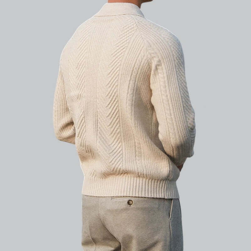 Men's Classic Long Sleeve Polo sweater