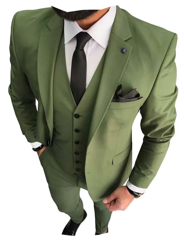 Men's Slim Fit 3-Piece Suit