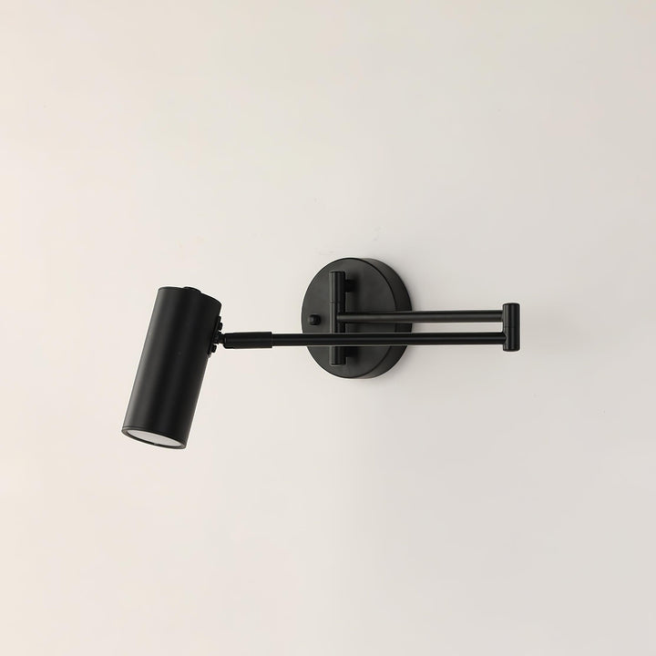 Adjustable Metal Swing Arm Wall Lamp with Integrated LED