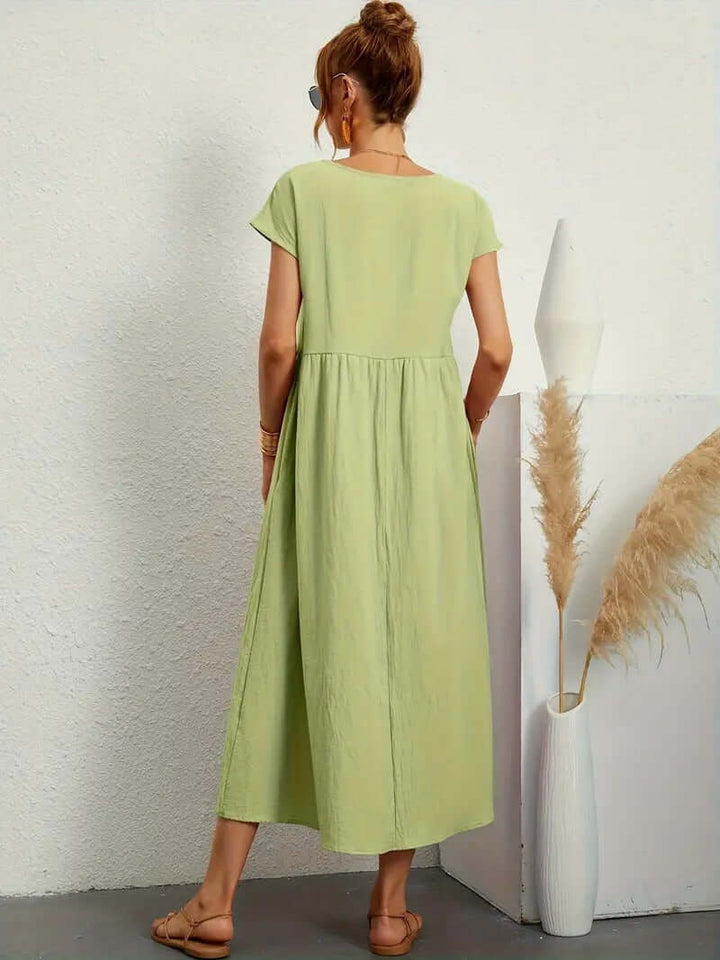 Summer Sleeveless Dress with Handbag