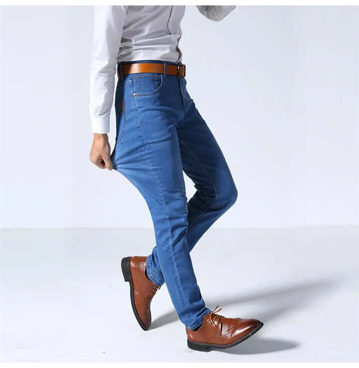 Men's Straight Leg Jeans - Durable Denim