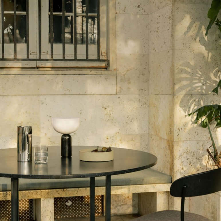 Modern Marble Table Lamp with LED Light