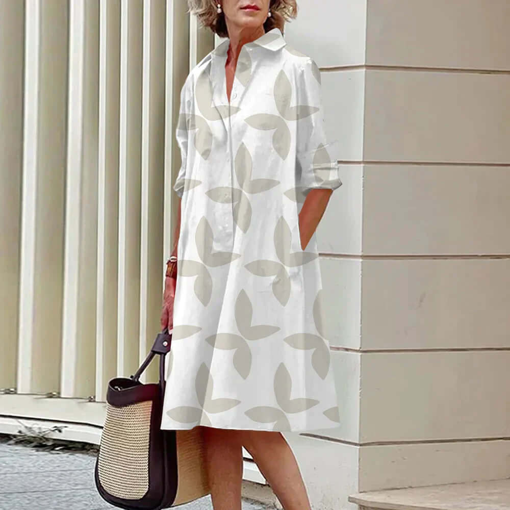 Stretch Fit Knee-Length Midi Dress