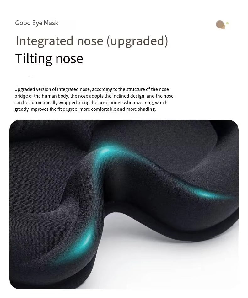 DreamSeal 3D Sleep Eye Mask - Enhanced Light Blocking