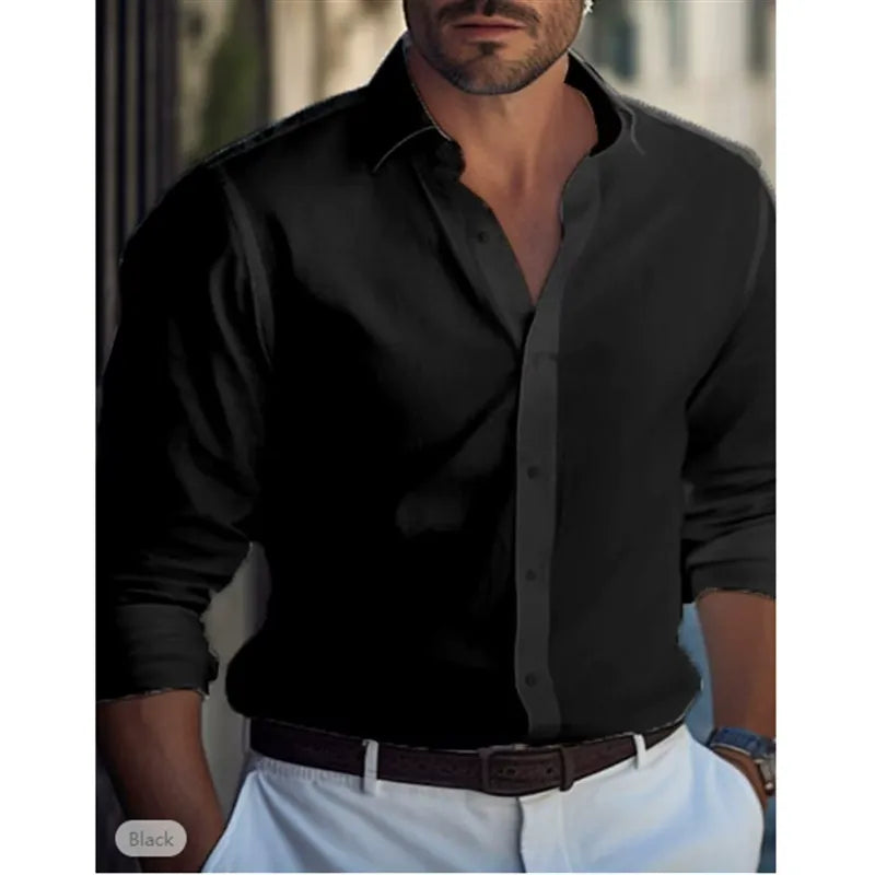 Men's Dress Shirt - Stylish Fit with Classic Collar