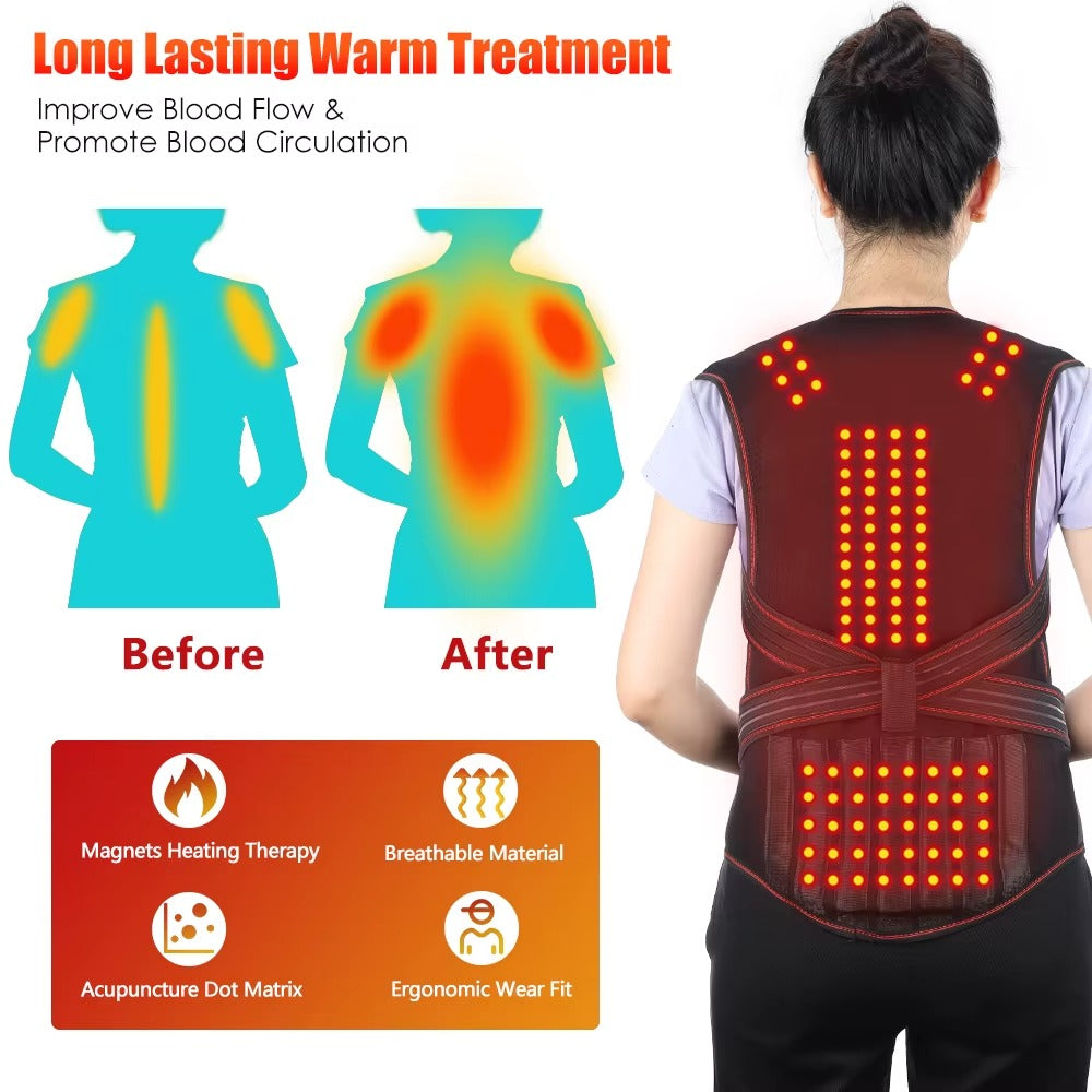 Men's MagniTherm Adjustable Heated Back Support