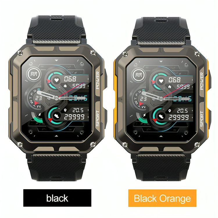 Indestructible smartwatch for extreme conditions, stainless steel case, gorilla glass, shock-resistant, rugged design.
