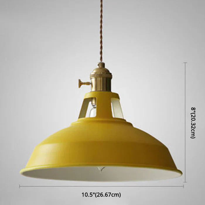 IronGlow industrial pendant light, bringing a retro vintage vibe to any dining or kitchen space.