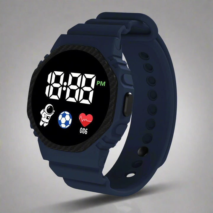 Durable, waterproof digital watch for kids. Ideal for sports & outdoor adventures.