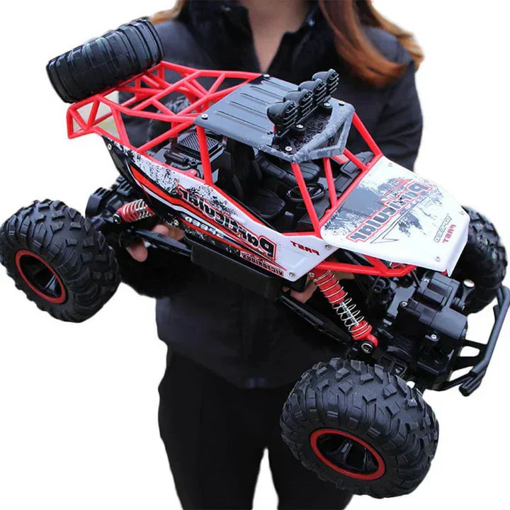 Exciting kids' adventure toy: a 4WD RC monster truck ready for high-speed off-road action and outdoor play.