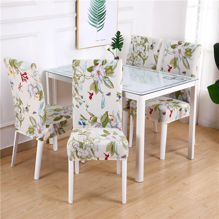 Luxurious elastic chair cover with stylish floral pattern, adds elegance and protection, fits various sizes, enhances comfort