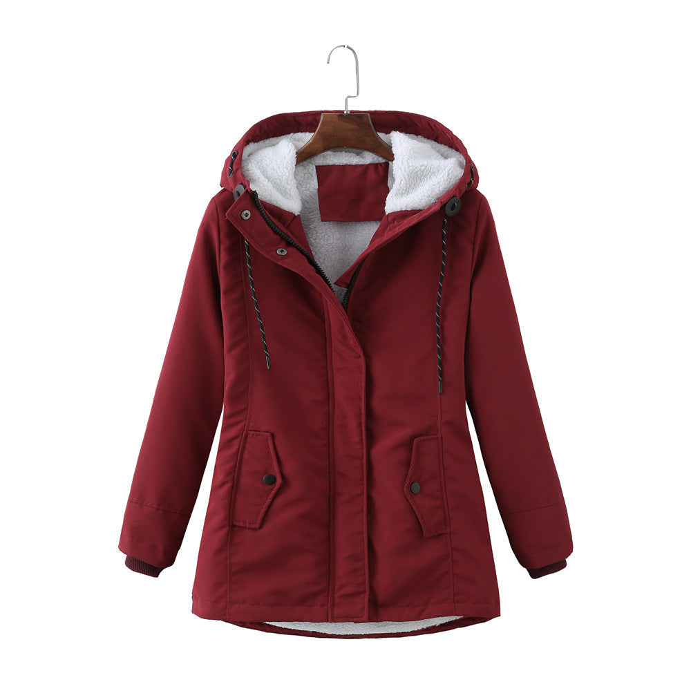 Elegant women's warm winter jacket, Aurora parka with a flattering fit, ideal for outdoor & daily wear.