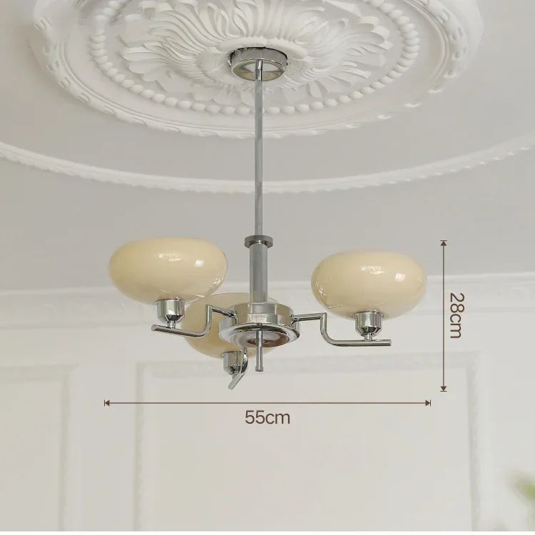 Medieval chandelier with Bauhaus style, featuring elegant details and multiple light fixtures, for home decor.