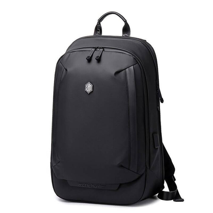 Men's AllCarry water-resistant anti-theft backpack. Durable travel & commuter bag with laptop compartment & organization.