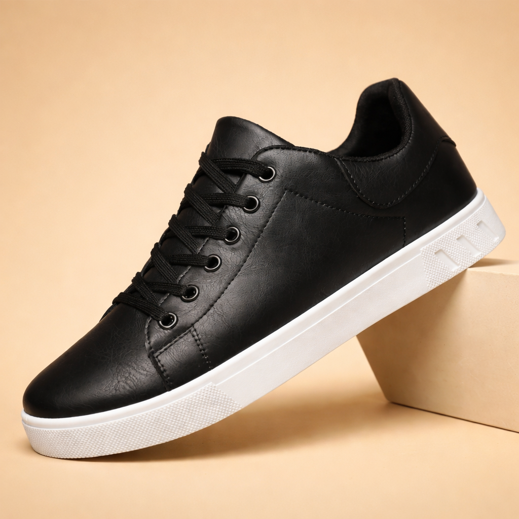 Lightweight men's low-top sneakers, a classic & comfortable choice for versatile casual to smart-casual looks.