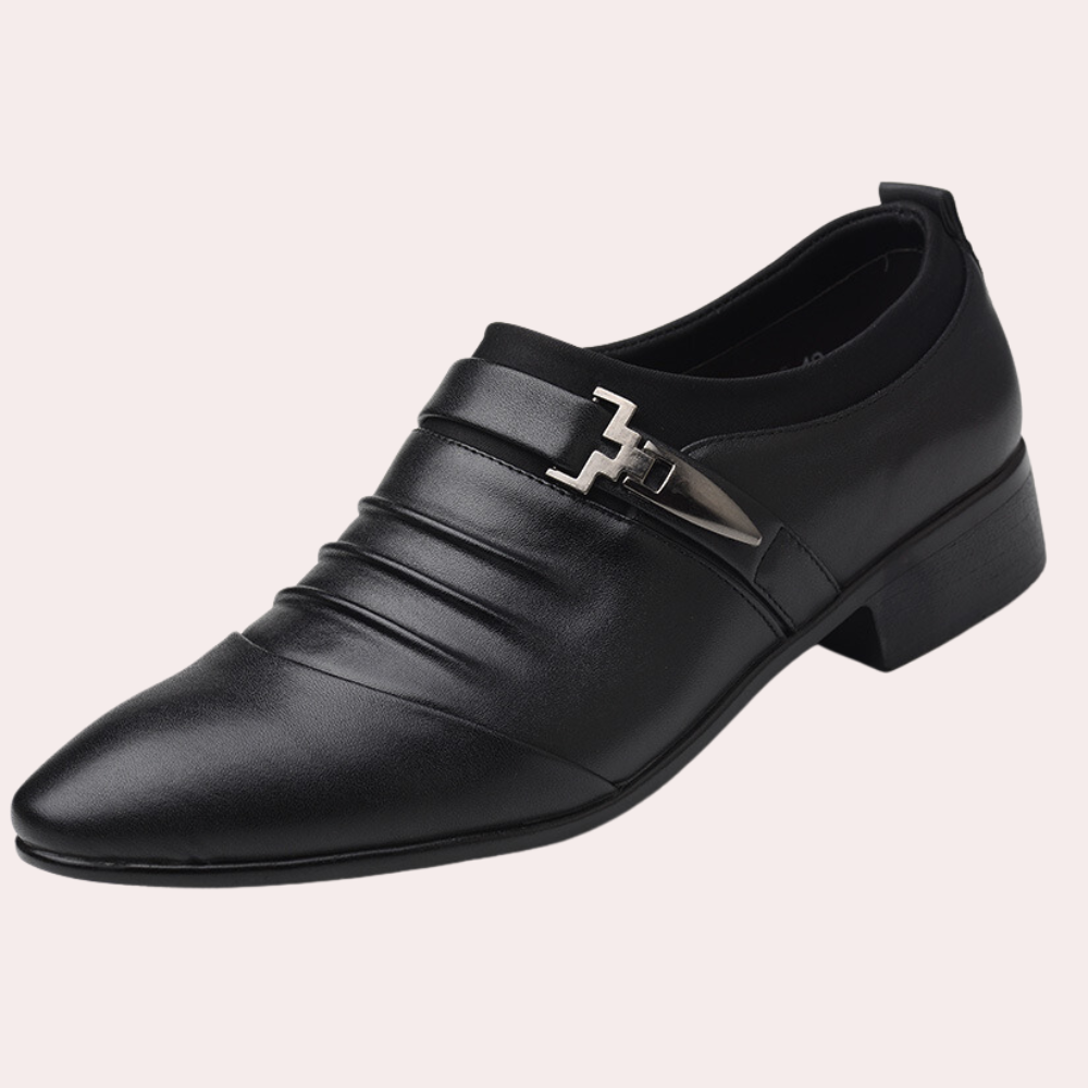 Men's classic slip-on loafers, perfect for formal events & weddings. Comfortable and stylish dress shoes.