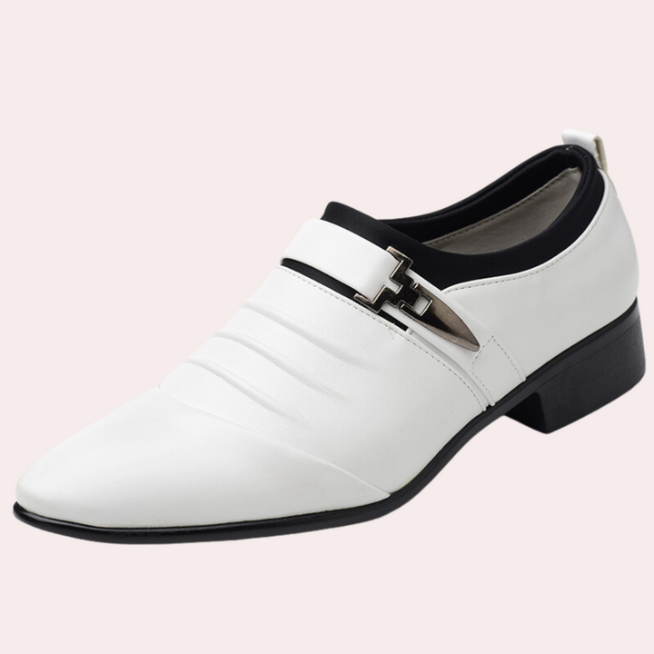 Classic style men's slip-on loafers. Versatile dress shoes for men's fashion, formal wear & wedding events.