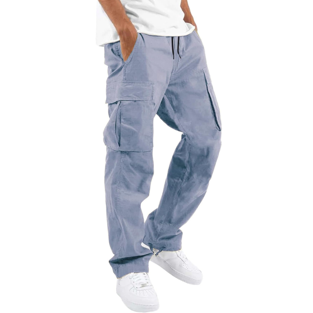 Men's Arno cotton cargo joggers in a classic fit, offering breathable comfort for casual fashion.