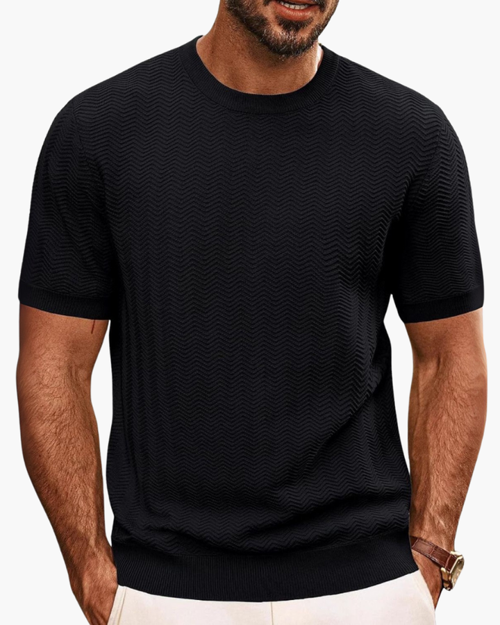 Soft, breathable men's round neck comfort tee. Perfect everyday t-shirt for casual wear & layering.