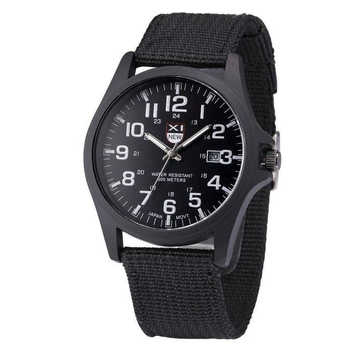 Tough men's wrist wear: illuminated tactical watch, excellent for outdoor enthusiasts.
