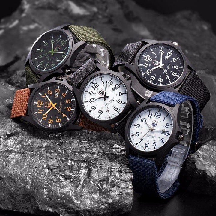 Tactical sports watch for men, illuminated display, robust and waterproof for active lifestyles.