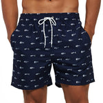 Navy & Herringbone