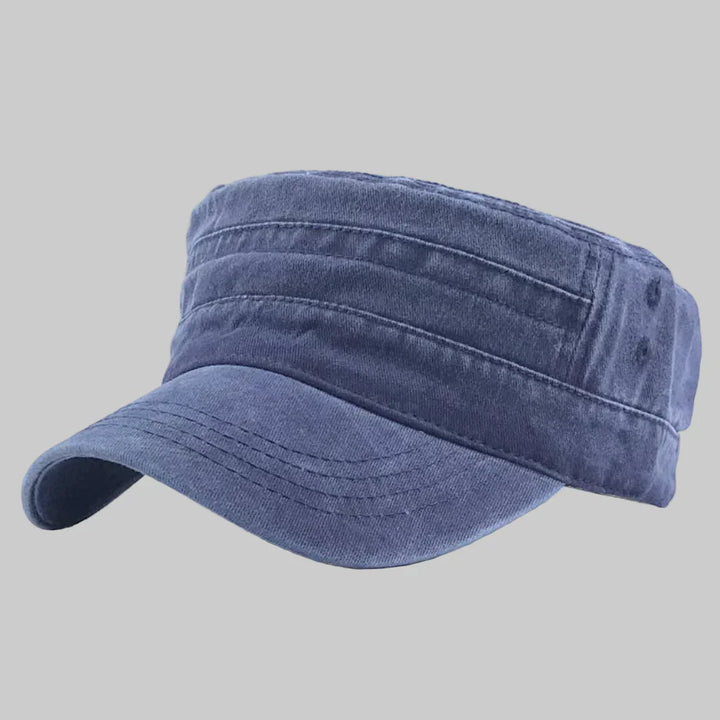 Classic men's retro beanie in army style, a timeless piece of headwear for everyday fashion.