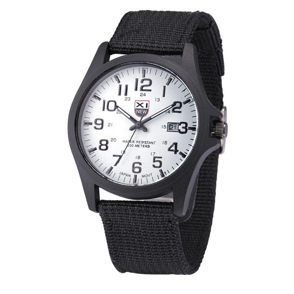 Durable men's tactical watch for outdoor use. Rugged design, water-resistant, perfect adventure gear with silicone strap.