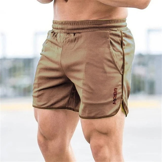 Quick-dry slim-fit men's swim trunks, essential summer beachwear for active men.