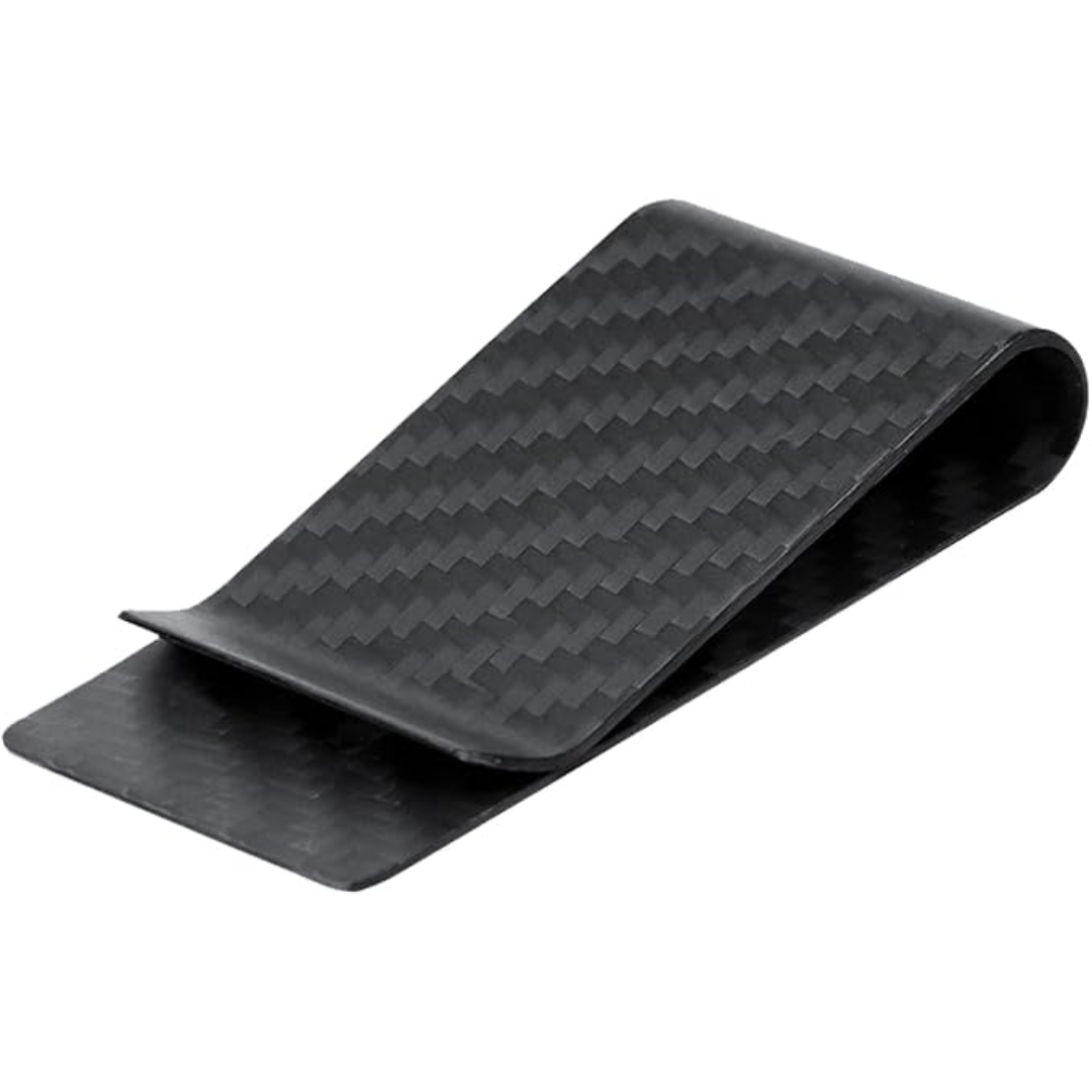 Durable stainless steel card holder and money clip set for men. Compact metal wallet for cards & cash.