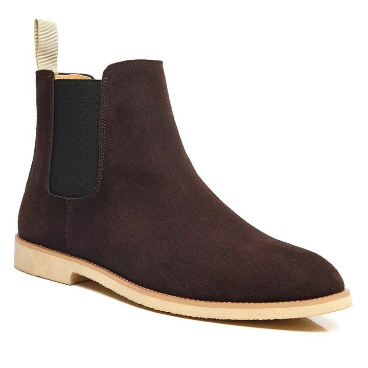Men's versatile slip-on Chelsea ankle boots, ideal for casual, dress, or office wear.