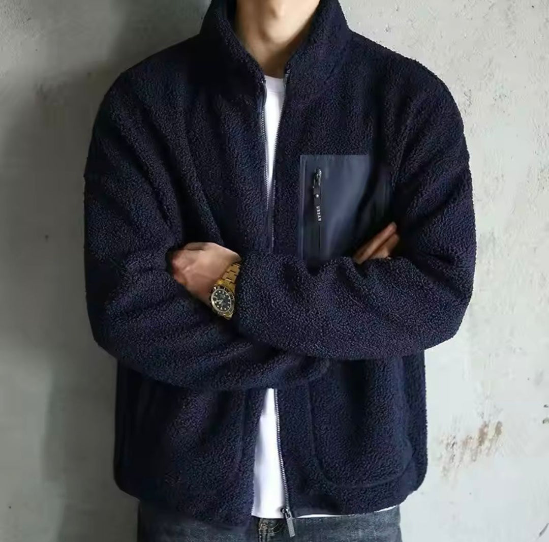 Men's autumn fleece jacket 'Logan', sleek design, premium warmth, versatile layering; perfect for cooler days.
