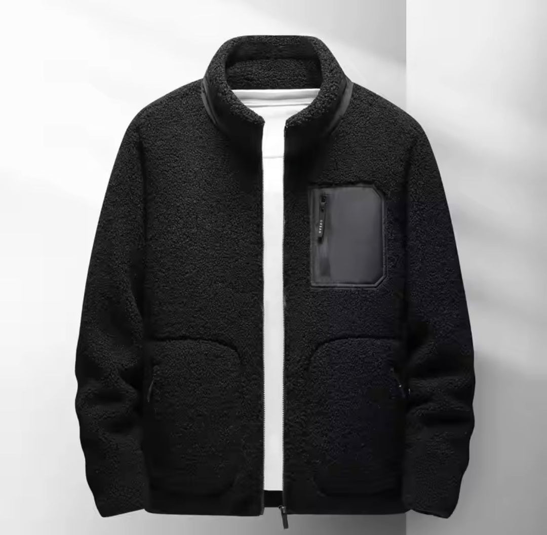 Men's autumn fleece jacket 'Logan', sleek design, premium warmth, versatile layering; perfect for cooler days.
