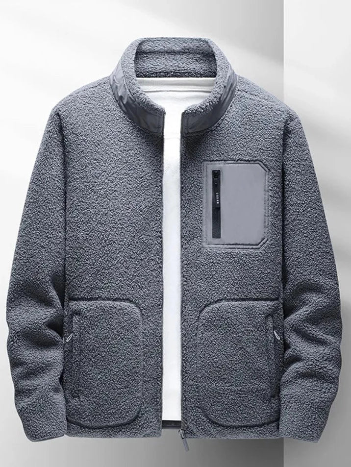 Men's autumn fleece jacket 'Logan', sleek design, premium warmth, versatile layering; perfect for cooler days.