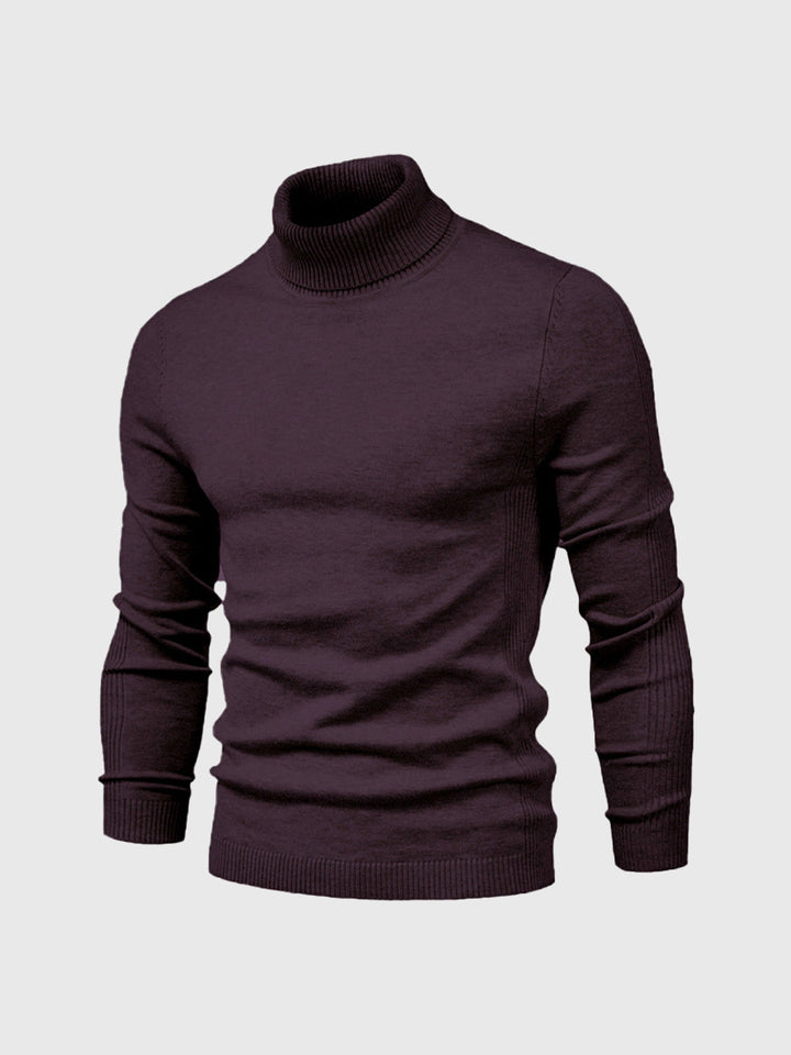 "Men's classic turtleneck sweater in elegant autumn/winter style with a sleek, modern fit; ideal for versatile occasions."