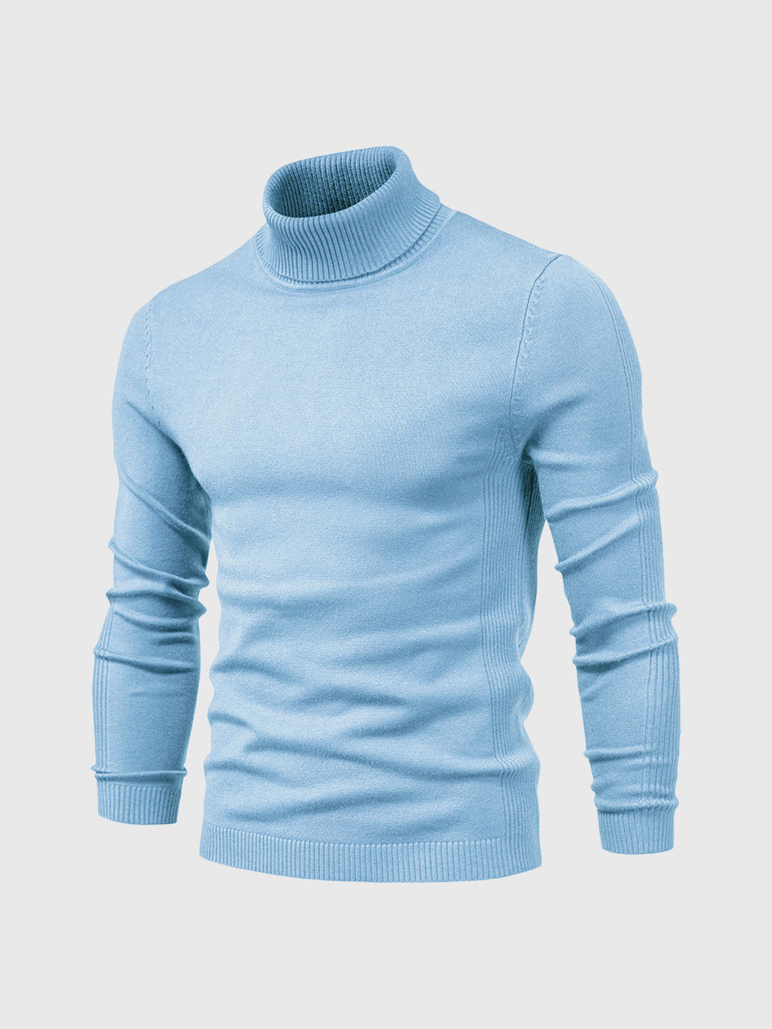 "Men's classic turtleneck sweater in elegant autumn/winter style with a sleek, modern fit; ideal for versatile occasions."