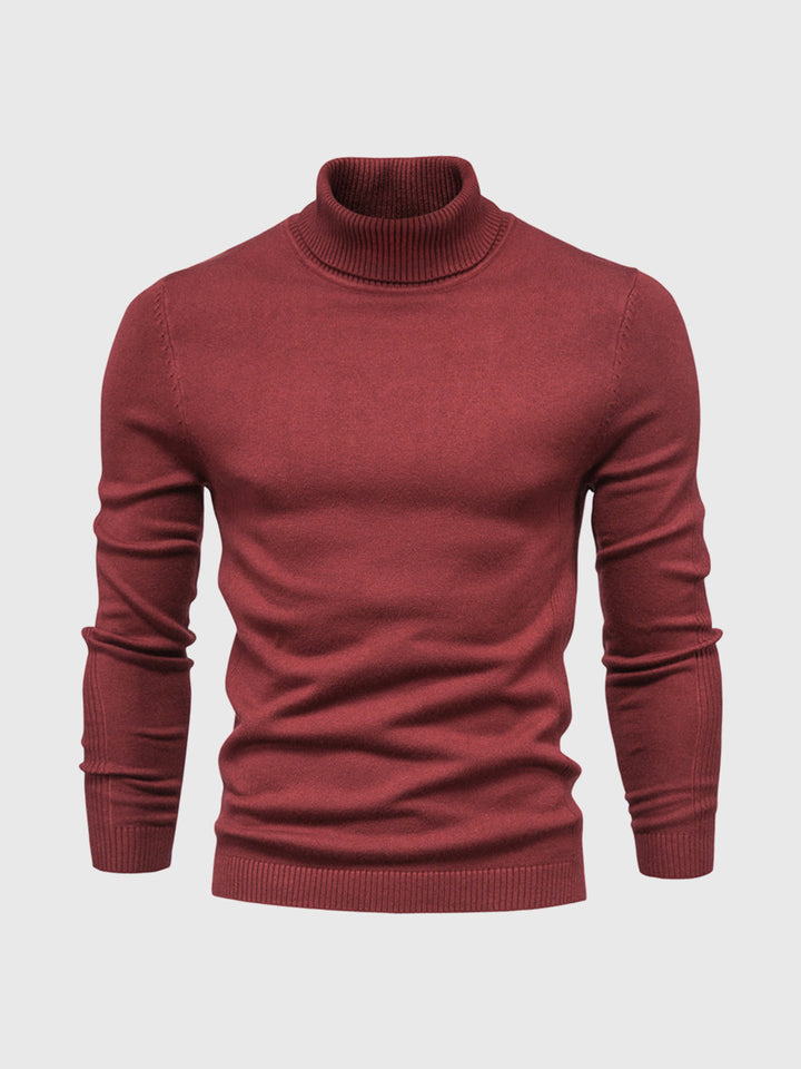 "Men's classic turtleneck sweater in elegant autumn/winter style with a sleek, modern fit; ideal for versatile occasions."