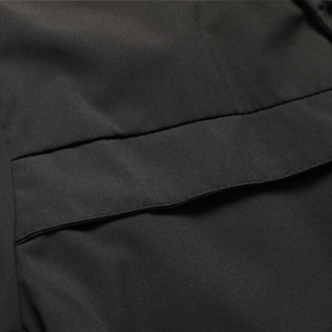 "Men's green waterproof hooded jacket for stylish and durable outerwear. Features sleek design and multi-pocket functionality
