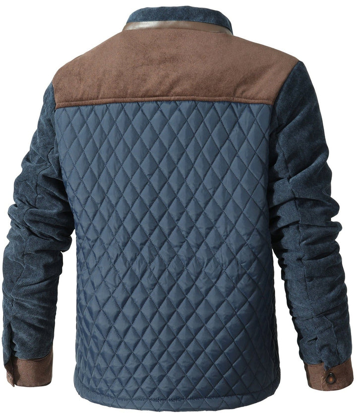 "Men's lightweight Stealth Ops tactical jacket, dual-tone design, IWB concealed carry, gray-blue color, stylish and durable."