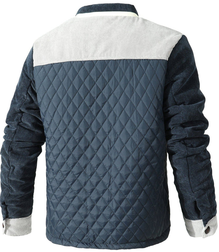 "Men's lightweight Stealth Ops tactical jacket, dual-tone design, IWB concealed carry, gray-blue color, stylish and durable."