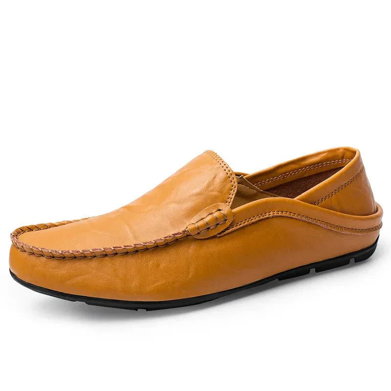 Men's Luxury Italian Leather Moccasins - Slip - On Shoes - Lexians
